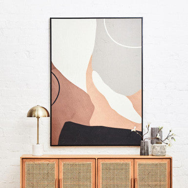 Neutral Abstract Canvas Wall Art | Astratto