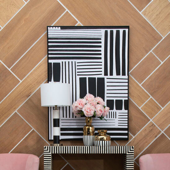 Retro Grace Stripes Wall Art | Astratto