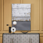 Grey and Gold Foil Wall Art | Astratto