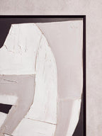 Monochrome Abstract Textured Wall Art | Astratto