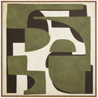 Green Textured Abstract Wall Art | Astratto