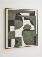 Green Textured Abstract Wall Art | Astratto
