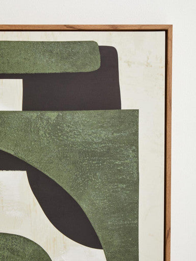 Green Textured Abstract Wall Art | Astratto