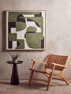 Green Textured Abstract Wall Art | Astratto