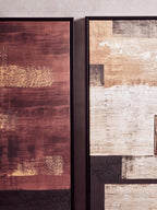 Set of 2 Geometric Abstract Canvas Wall Art | Astratto