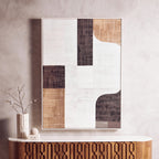 Neutral Abstract Textured Canvas Wall Art | Astratto