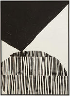 Black and White Abstract Hand Painted Wall Art | Astratto