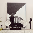 Black and White Abstract Hand Painted Wall Art | Astratto