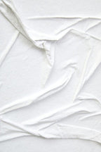 White Hand Painted Sculptural Fabric Wall Art | Astratto