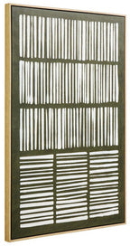 Green and Natural Textured Canvas Wall Art | Astratto