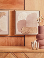 Set of 2 Natural Textured Wall Art | Astratto