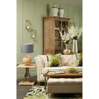 Samara Sand Fabric Footstool