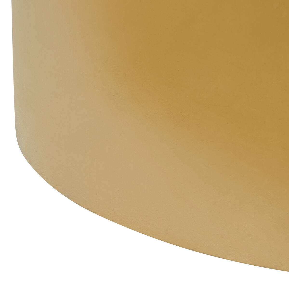 Close-up of a beige cylindrical object on a white background