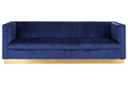3 Seater Deep Blue Sofa | Opal
