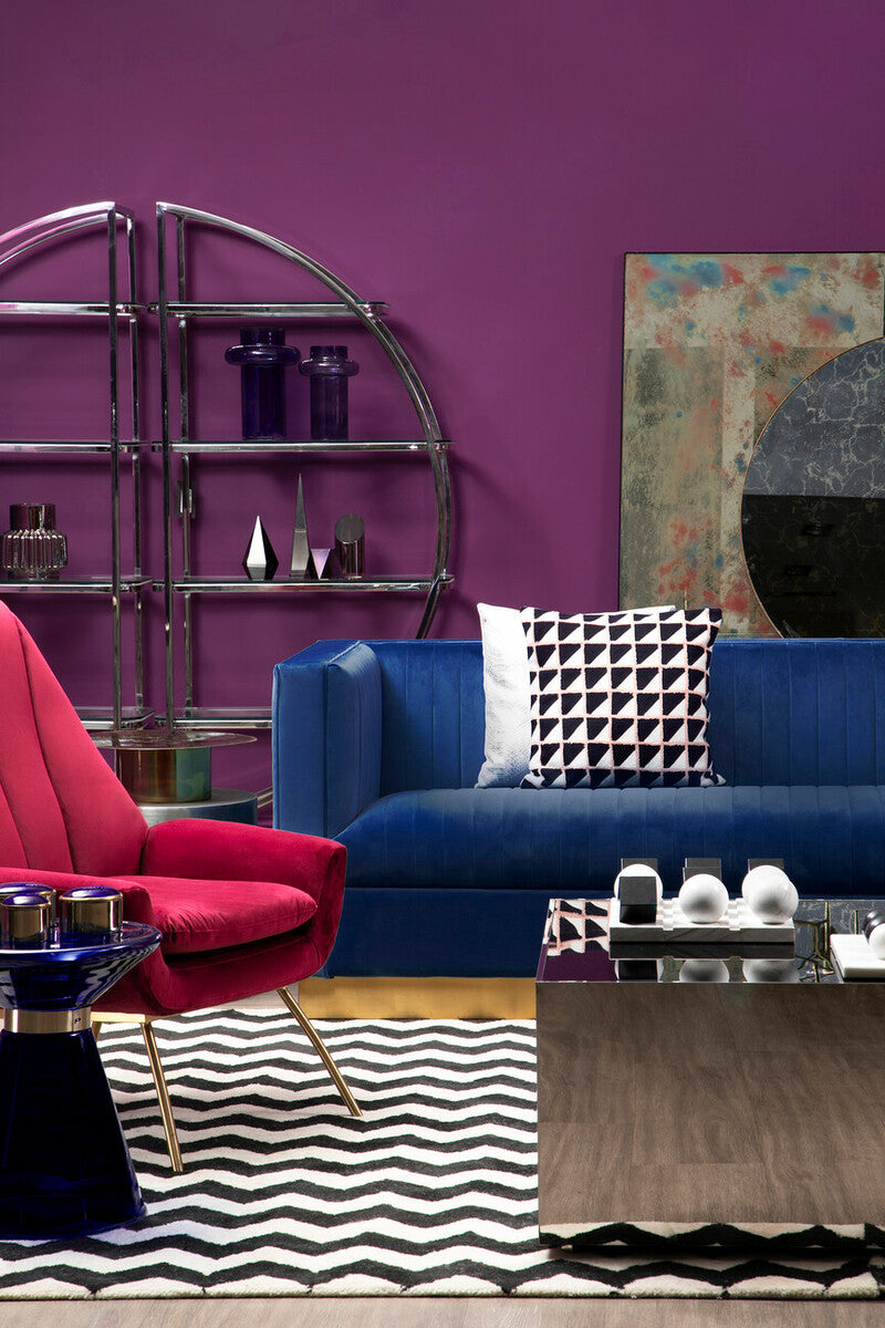3 Seater Deep Blue Sofa | Opal