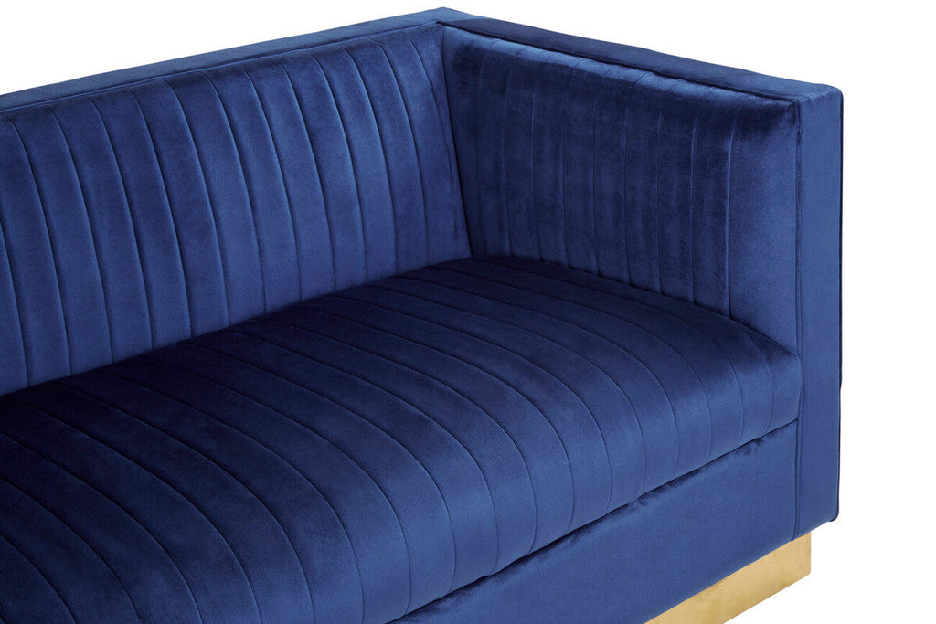 3 Seater Deep Blue Sofa | Opal