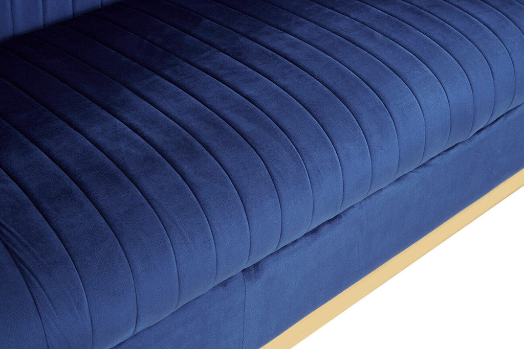 3 Seater Deep Blue Sofa | Opal