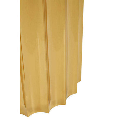 Gold curtain on a white background