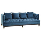 3 Seater Navy Fabric Sofa, Sefira