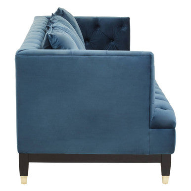 3 Seater Navy Fabric Sofa, Sefira