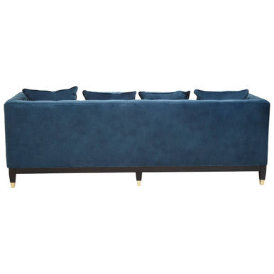 3 Seater Navy Fabric Sofa, Sefira
