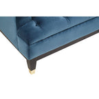 3 Seater Navy Fabric Sofa, Sefira