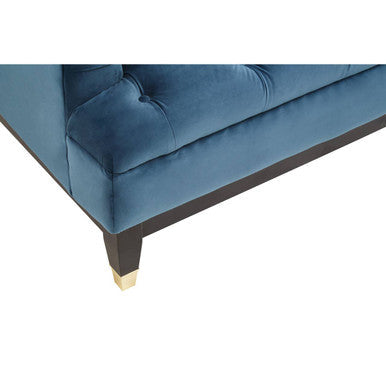 3 Seater Navy Fabric Sofa, Sefira