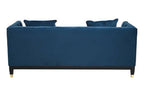 2 Seater Navy Fabric Sofa | Sefira