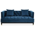 2 Seater Navy Fabric Sofa | Sefira