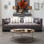 3 Seater Grey Fabric Sofa | Surina