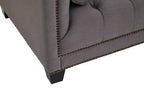 3 Seater Grey Fabric Sofa | Surina