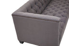3 Seater Grey Fabric Sofa | Surina