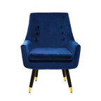 Sara Midnight Blue Velvet Armchair