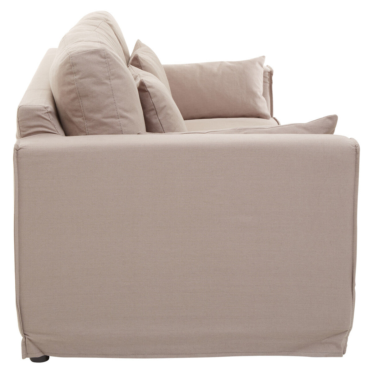 3 Seater Grey Fabric Sofa, Menton