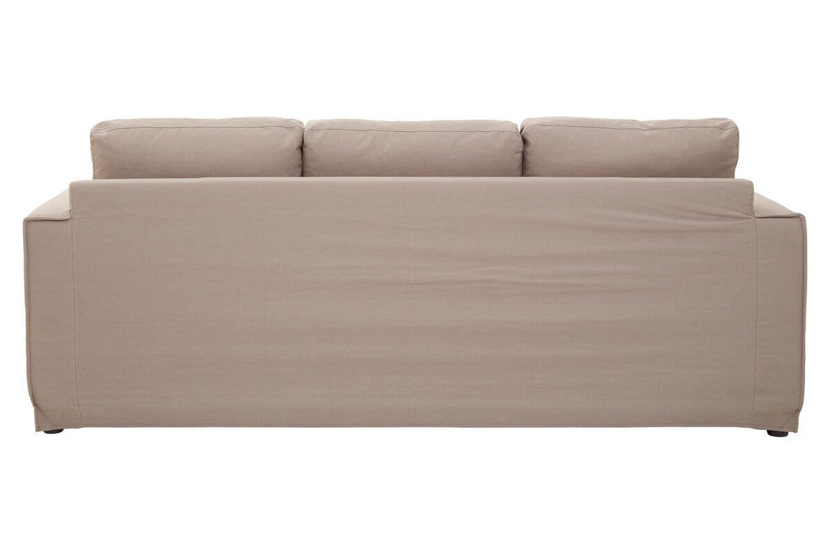 3 Seater Grey Fabric Sofa, Menton