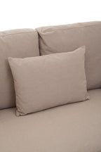 3 Seater Grey Fabric Sofa | Menton