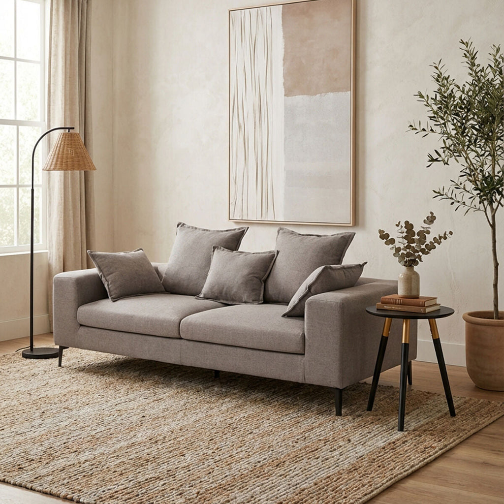 3 Seater Grey Sofa, Avignon
