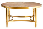 Jana Natural Wooden Round Coffee Table