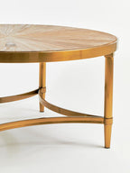 Jana Natural Wooden Round Coffee Table