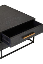 Judd Black Oak Veneer 4 Drawer Coffee Table