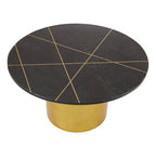 Rabia Black Marble Round Coffee Table