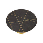 Rabia Black Marble Round Coffee Table