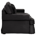 Ralph Black Velvet 2 Seater Sofa