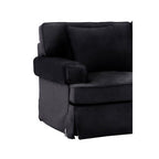 Ralph Black Velvet 2 Seater Sofa