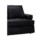 Ralph Black Velvet 2 Seater Sofa