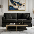 Ralph Black Velvet 2 Seater Sofa