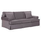 3 Seater Grey Velvet Sofa, Ralph