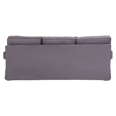 3 Seater Grey Velvet Sofa, Ralph