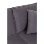 3 Seater Grey Velvet Sofa, Ralph