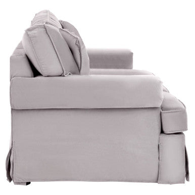 2 Seater Grey Velvet Sofa, Ralph